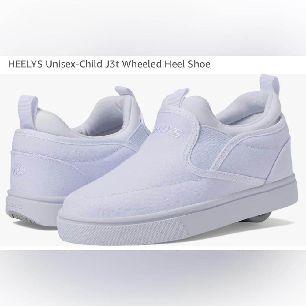Heelys Unisex-Child J3t Wheeled Heel Shoe - White - Picture 1 of 7
